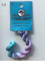 Chameleon No. 14 Canterbury Bells hand dyed cotton