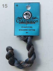 Chameleon No. 15 Charcoal hand dyed cotton