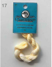 Chameleon No. 17 Clotted Cream hand dyed cotton