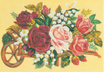 Collection D'Art 10223 Barrow of Roses Tapestry