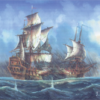 Collection DÁrt 11473 Battle at Sea Tapestry