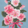 Collection D'Art 3043 Pink Floral Bouquet Tapestry