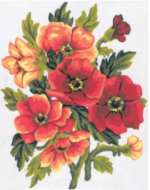Collection D'Art 3049 Anemones Tapestry