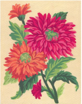 Collection D'Art 3115 Orange Daisies Tapestry