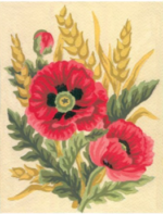 Collection D'Art 3116 Poppies and Wheat Tapestry