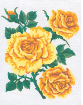 Collection D'Art 3151 Yellow Roses Tapestry