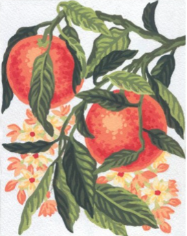 Collection D'Art 3163 Peaches Tapestry