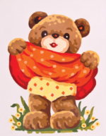 Collection DÁrt 3178 Girl Teddy Tapestry