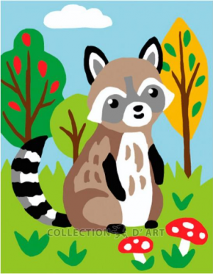 Collection D'Art 3322 Raccoon Tapestry