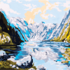 Collection D'Art 6128 Glacial Lake Tapestry