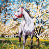 Collection D'Art 6172 Horse in the Orchard Tapestry