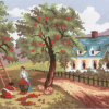 Collection D'Art 6187 Fruit Orchard Tapestry