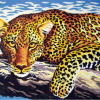 Collection D'Art 6254 Leopard in Tree Tapestry
