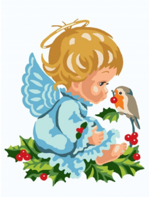 Collection D'Art 6285 Christmas Angel Tapestry