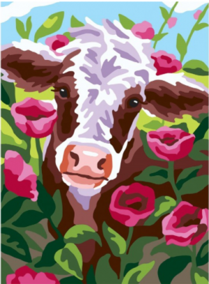 Collection D'Art 6286 Cow in Garden Tapestry