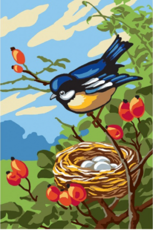 Collection D'Art 6290 Bird with Nest Tapestry