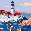 Collection D'Art 6294 Lighthouse Tapestry