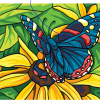 Collection D'Art 6330 Colourful Butterfly Tapestry