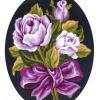 Collection D'Art 7024 Purple Flowers Tapestry