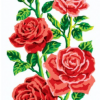 Collection D'Art 8014 Red Roses Tapestry