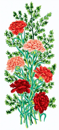 Collection D'Art 8020 Carnations Tapestry