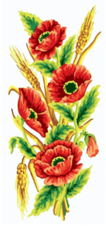 Collection D'Art 8021 Poppies Wheat Tapestry