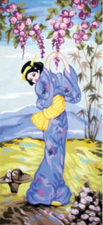 Collection D'Art 8053 Geisha in Autumn Tapestry