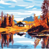 Collection D'Art 9012W Autumn Lake Tapestry