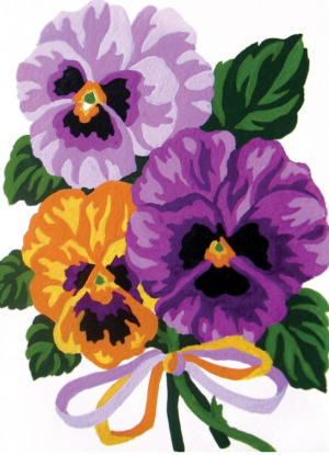 Collection D'Art 3287 Pansies tapestry