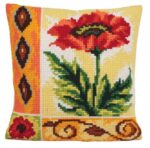 Indian Poppy Dream Tapestry Cushion Kit