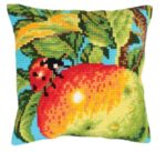 Ladybug on Apple Tapestry Cushion Kit