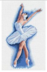 Odetta ballet dancer - printed aida cross stitch