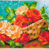 Printer Aida PA1241 - Flower Basket, Cross Stitch Patterns