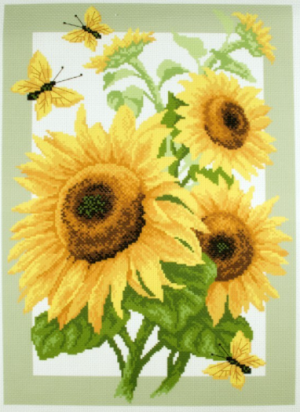 Printed Aida 0503 Sunflowers Cross Stitch