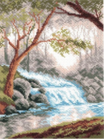 Printed Aida 0809 Morning in the Forest, Cross Stitch
