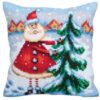 Santa from Lapland Tapestry Cushion Kit
