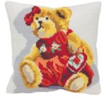 Teddy Bear Tapestry Cushion Kit