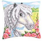 White Horse Tapestry Cushion Kit